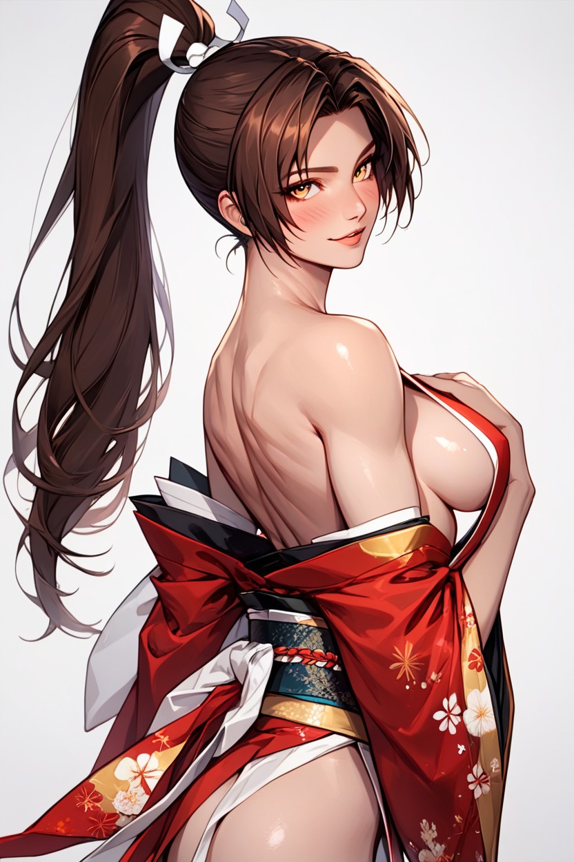 Mia Shiranui, Fair Skin, Medium Breast AI Porn