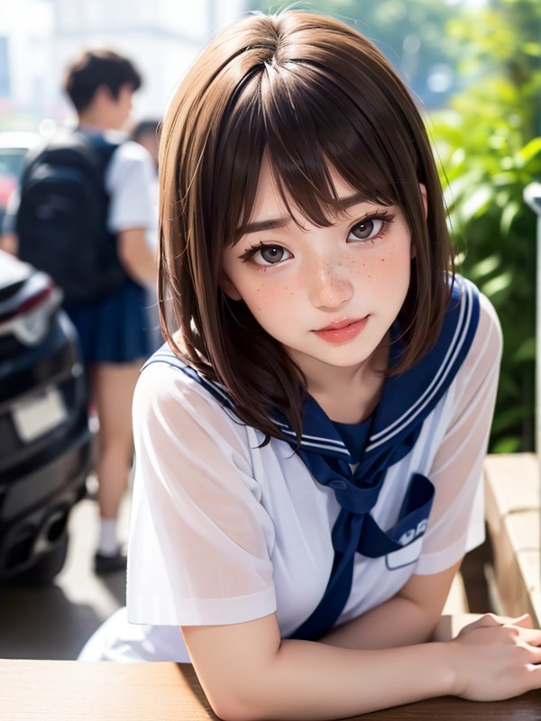 Freckles, Model, Pale Skin AI Porn
