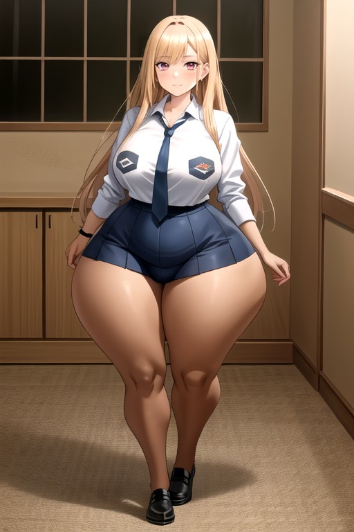 Kitagawa Marin (sono Bisuku Dōru Wa Koi O Suru), Massive Breast, Extremely Large Ass Hentai AI Porn