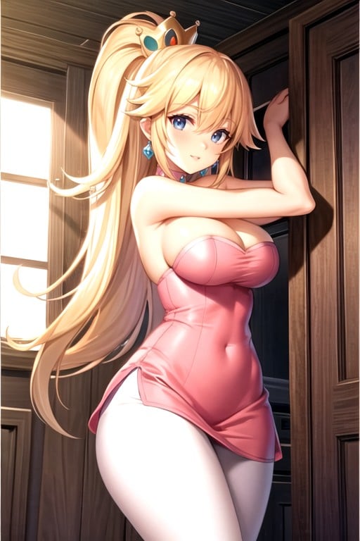 Small Breast, Small Ass, Princess Peach (super Mario Bros) AI Porn