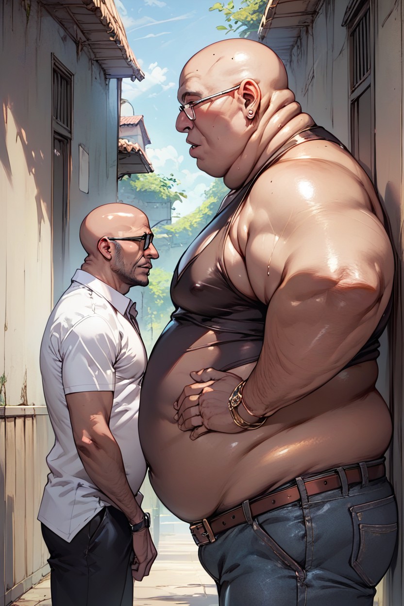 Fat, Baldman, Old Furry AI Porn