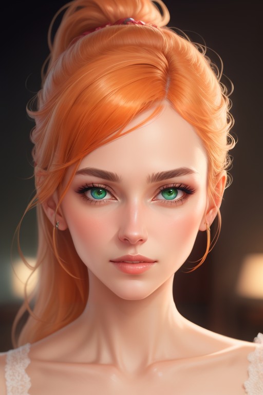 Green Eyes, Ginger, Irish AI Porn