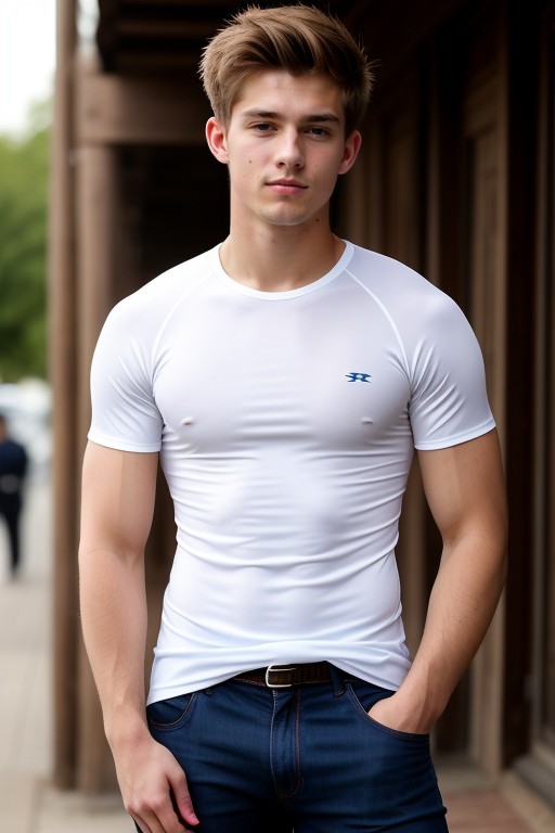 Bobcut, Femboy , Outdoors Asian AI Porn