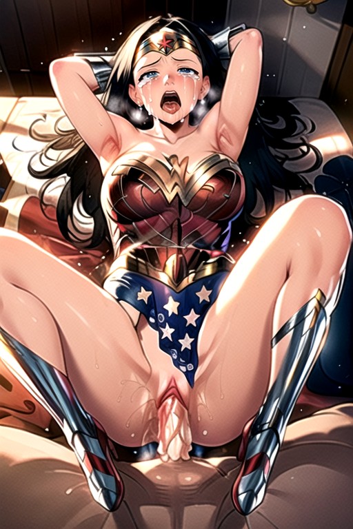 De Cima Para Baixo, Wonder Woman (dc), Corpo Todo Hentai IA pornografia