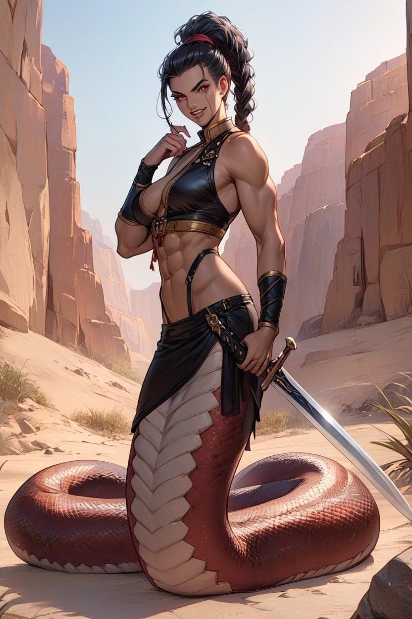 Lamia Body, 20s, 1 Person Furry AI Porn