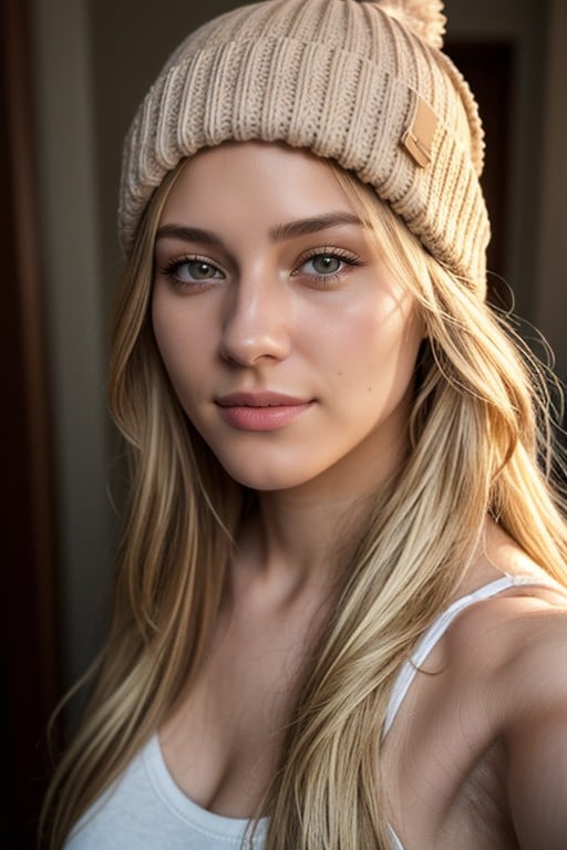 Small Breast, Blonde Hair, Skinny AI Gay Porn