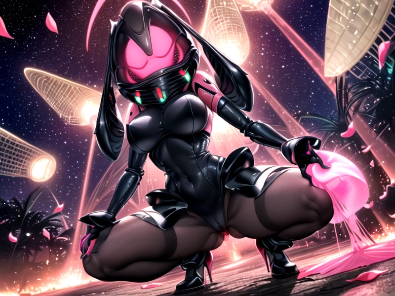 Black Body, Large Insectoid Abdomen, Close Up AI Porn