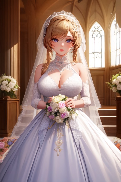 Wedding Dress, Wedding, Tenkafuma Enkafuma Iblis Satan Ba'al Ritsuki Minayomi Lana Aiko Salucia Britney Fiora Summer Nana Summer Ks-viii Summer Lulu Summer Shizuka Satan Ba'al Iblisidolidol Noel Furry AI Porn