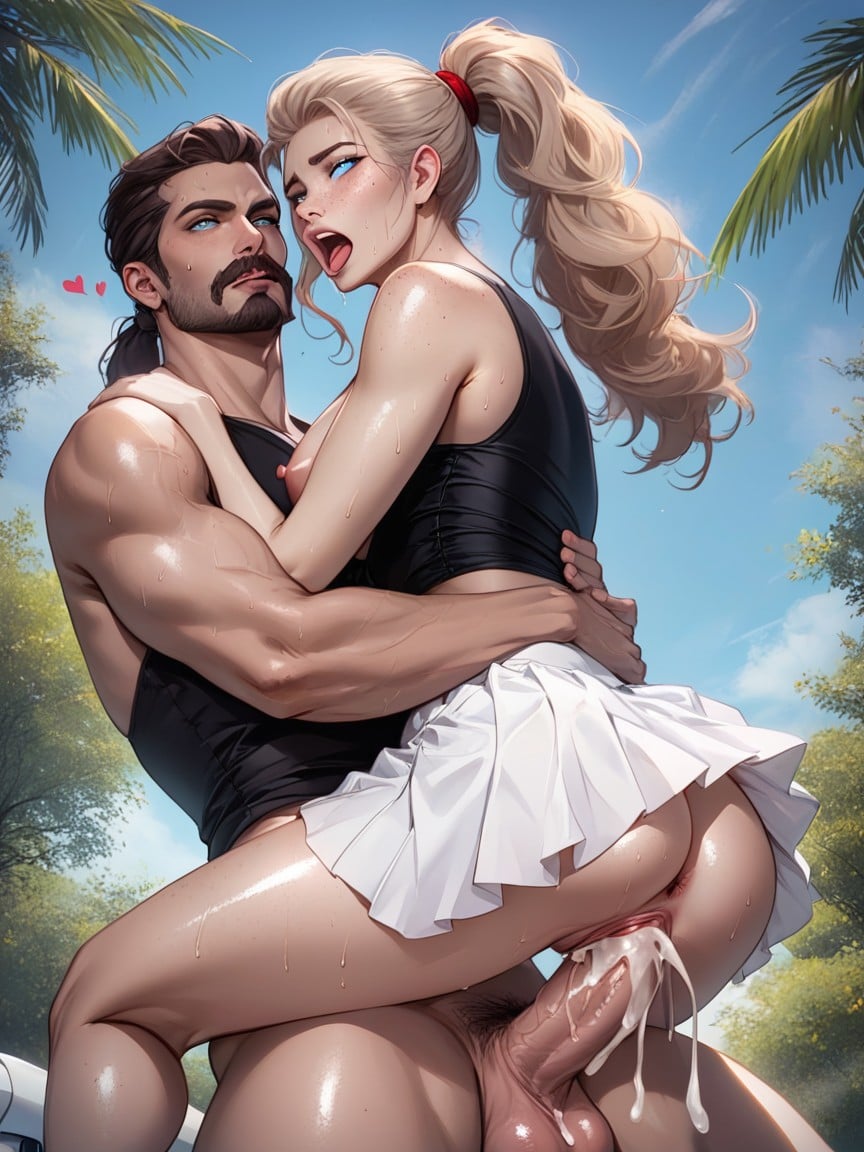 Male Out Of View, Blue Eyes, Orgasm AI Porn