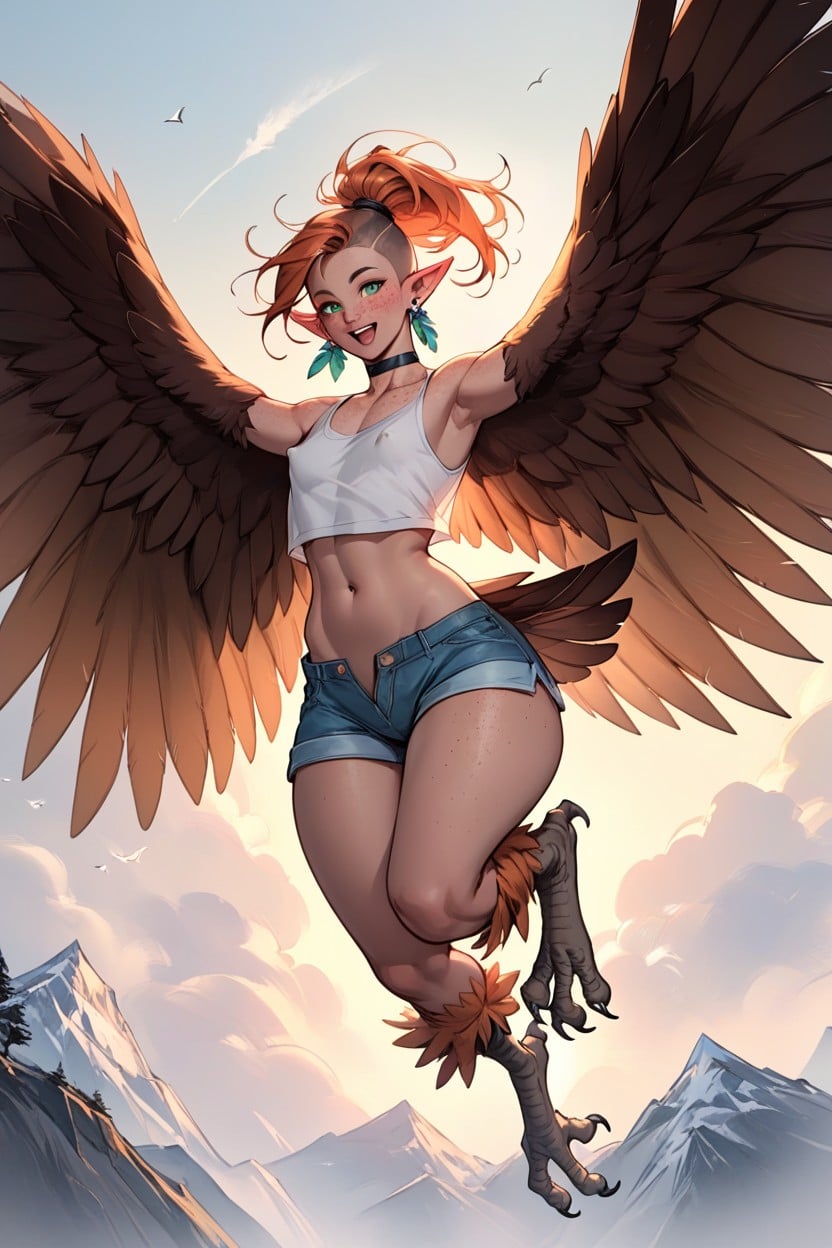 Ginger, Freckles, Short-shorts Furry AI Porn