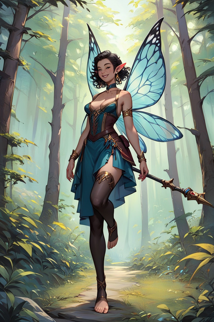 Short Length, Elf Ears, Skinny Furry AI Porn