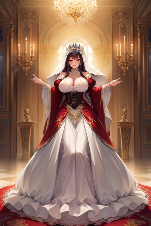 Empress, Ball Gown Silhouette, Happy Hentai AI Porn