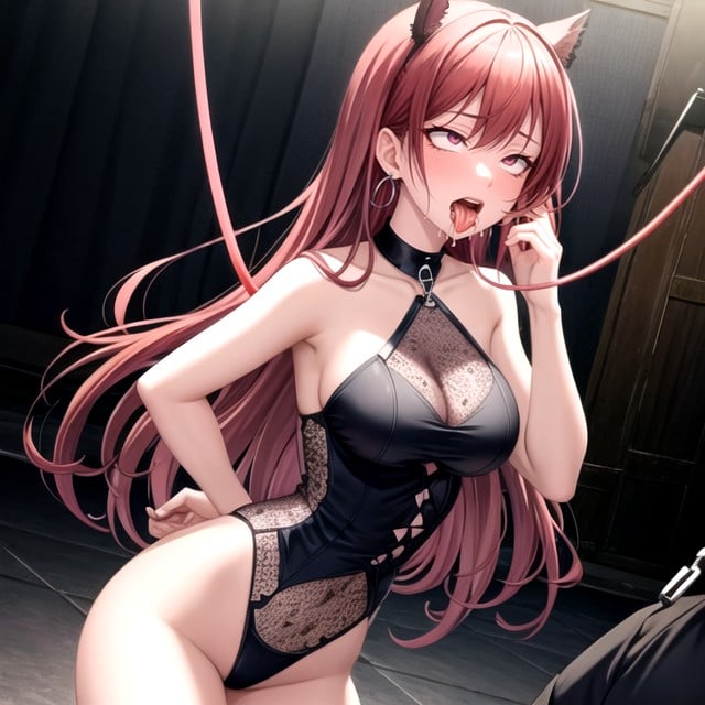 Naked, Goth Girl, Medium Ass Furry AI Porn