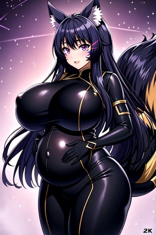 Naked, Huge Belly, Inflation Furry AI Porn