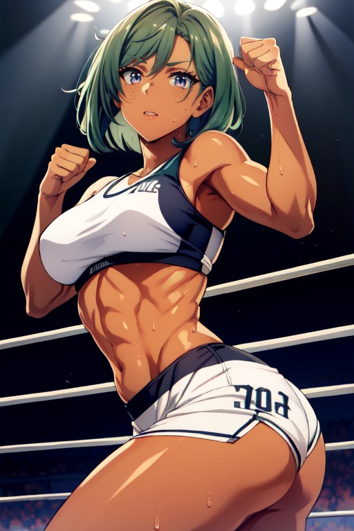 Butt, Dark Skin, Training Bra AI Porn