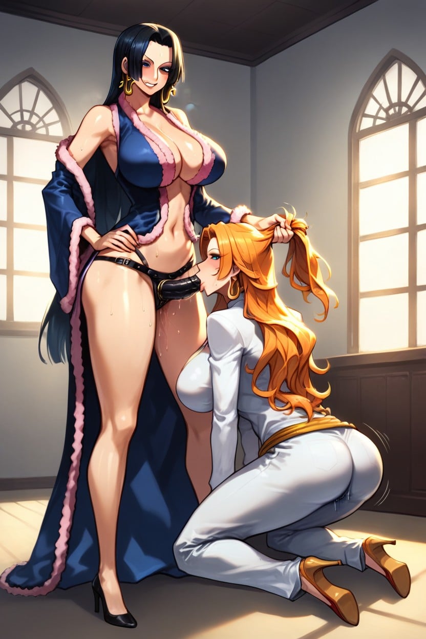 Boa Hancock From One Piece, Oiled Skin, Massive Rounded Ass AI Porn