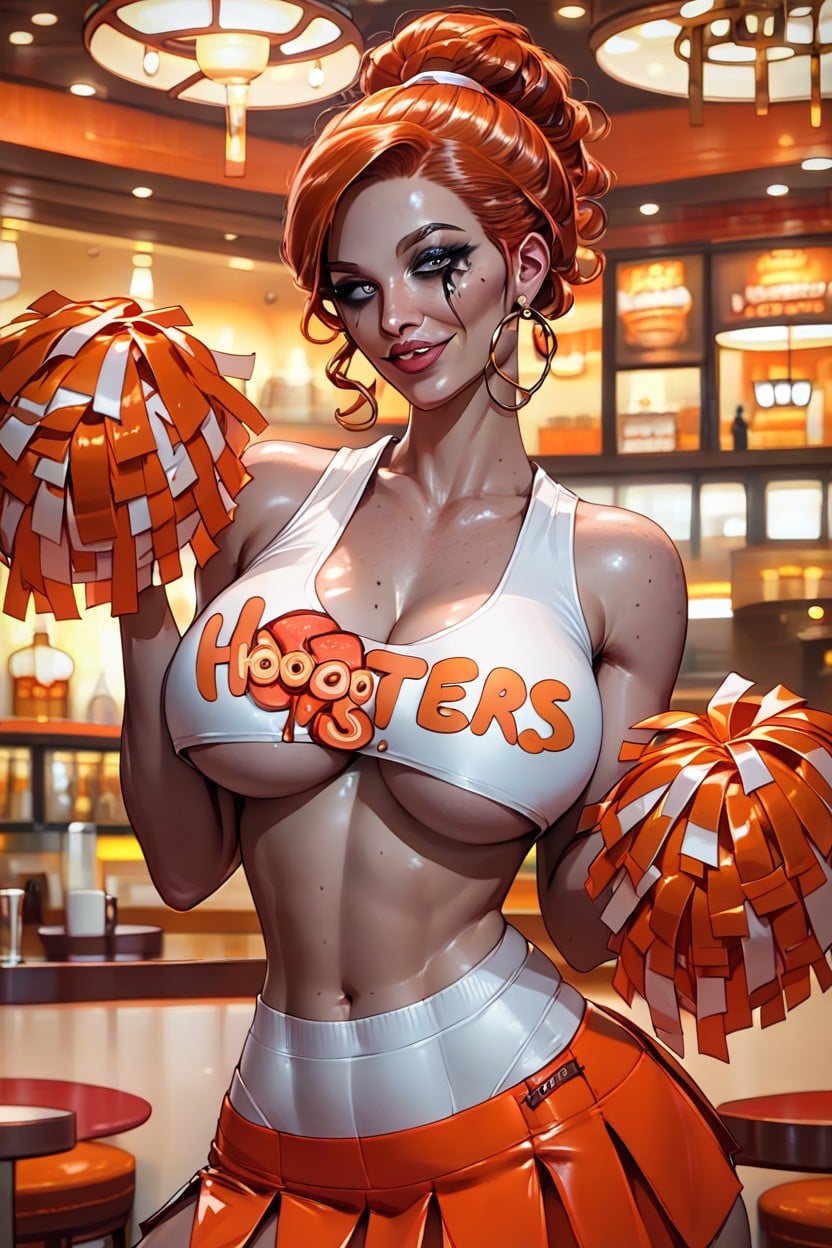 Doing Cheerleader Things, Full Lips, discord Challange AI Porn