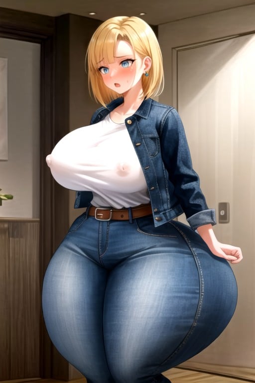 Android 18 (dragon Ball Z), 30+, Extremely Large Ass AI Porn