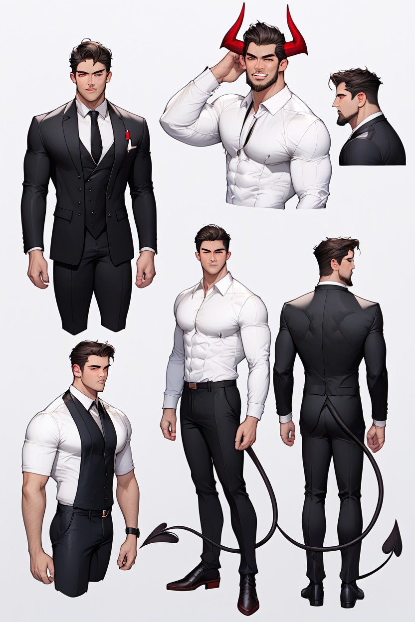 Tom Ellis, Massive White Wing Of Angel, Character Sheet AI Gay Porn