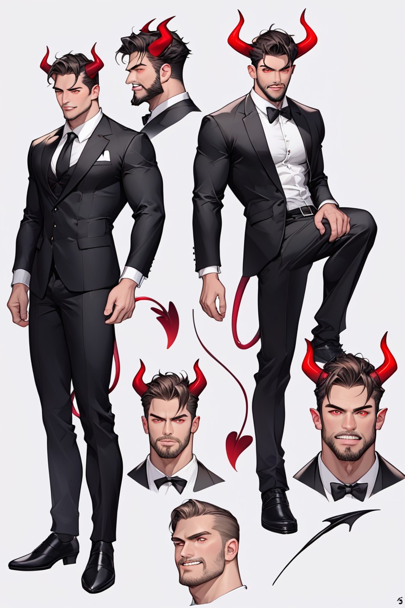 Threatening Posture, Front, Tom Ellis AI Gay Porn