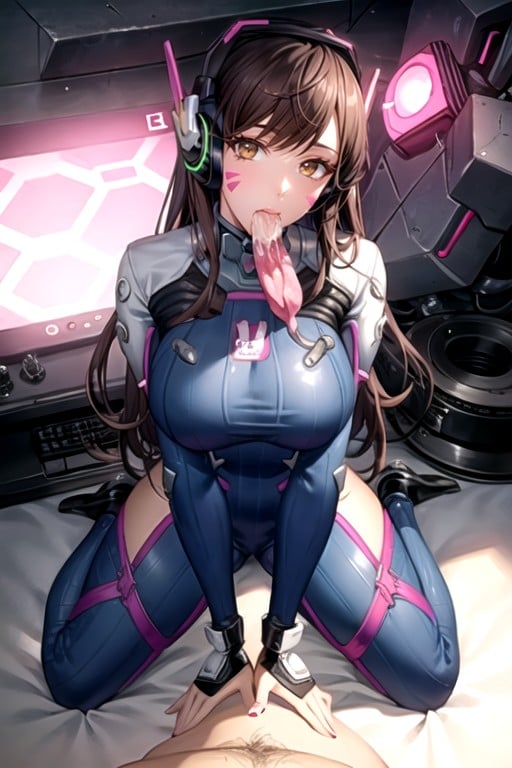 Blowjob , D'va (overwatch), Large Ass AI Porn