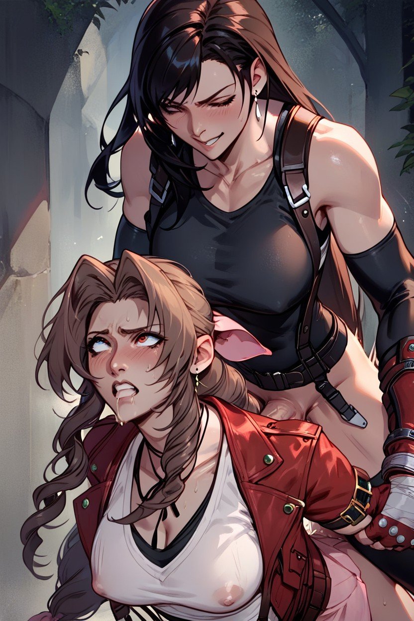 Aerith Gainsborough Girl, Tifa Futa, Rough Sex Furry AI Porn