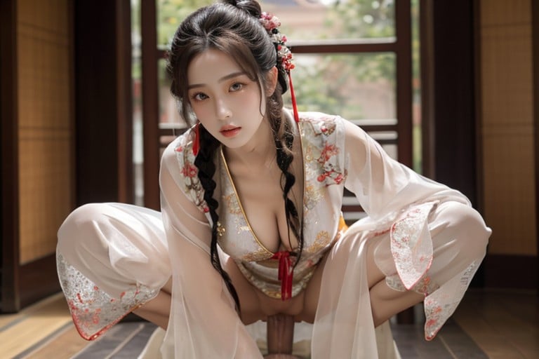 フルボディ, 中国漢服, 裸AIポルノ