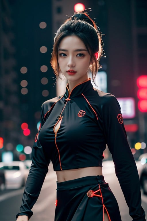 Short Length, Chinese Hanfu, Mini Skirt AI Porn
