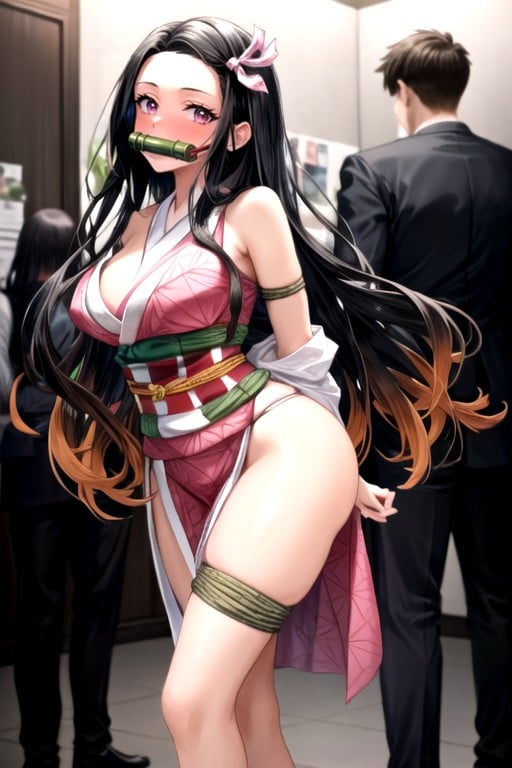 Long Length, Standing, Nezuko (demon Slayer) Hentai AI Porn