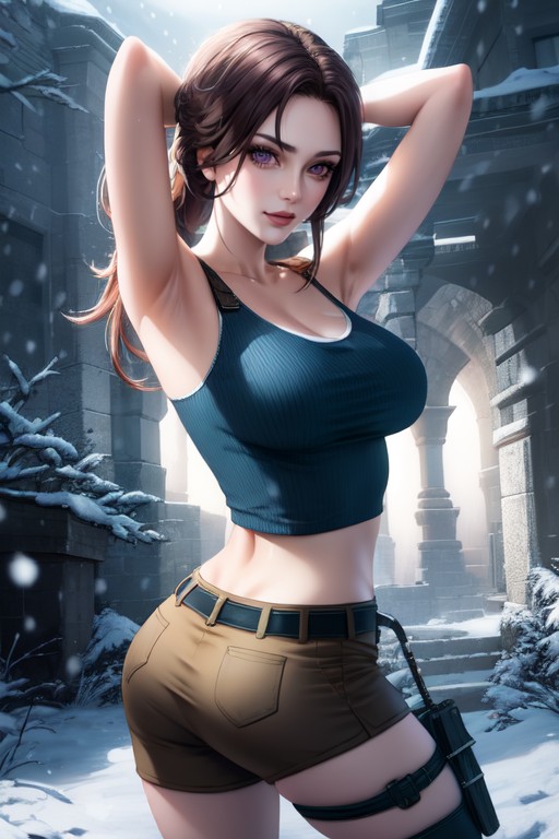 Lara Croft (tomb Raider), Cinématique, Il NeigePorno IA Hentai