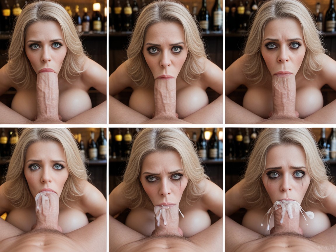 Embarrassed , Blonde, Rough Anal AI Porn
