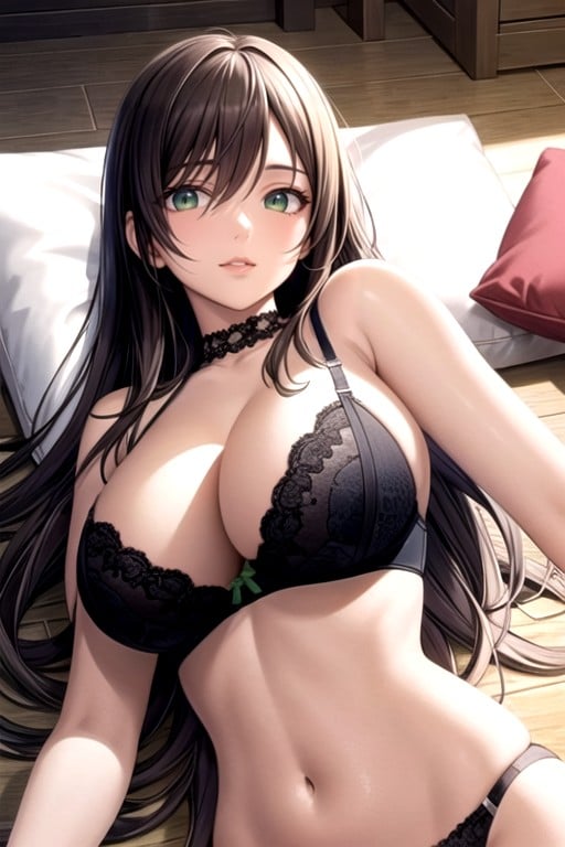 Front View, Large Breast, Laying Hentai AI Porn