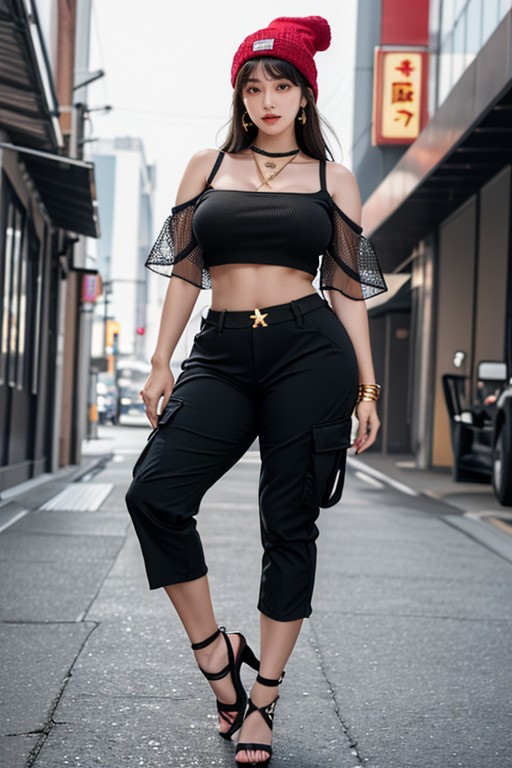 Curvy Balanced Body, Professional Photography, Cinematic Lighting Asian AI Porn