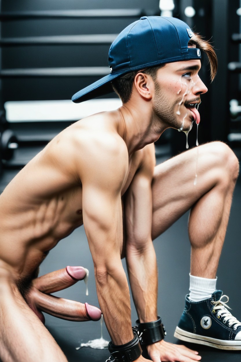 Brunette, Piss Bukkake, Piss In Mouth AI Porn