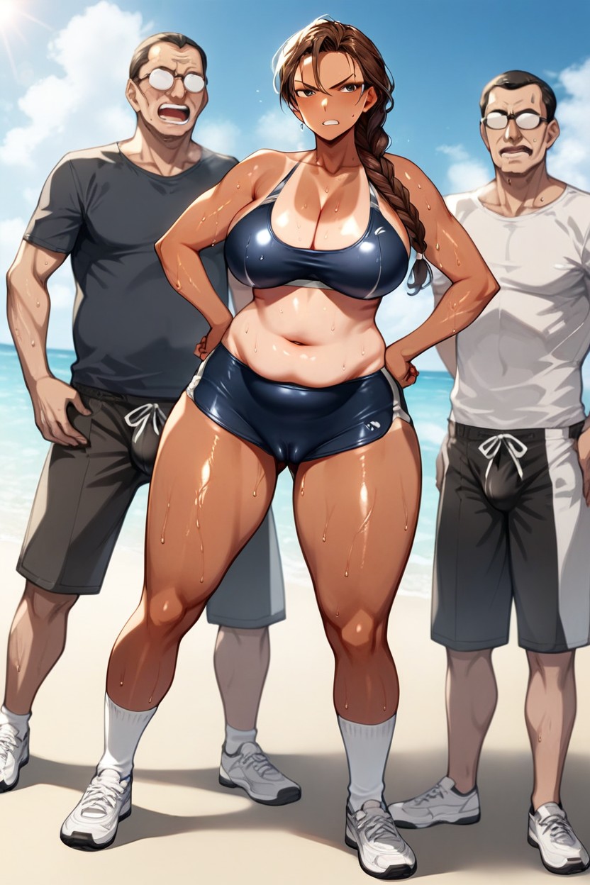 Southern European, Thick, Camel Toe AI Porn