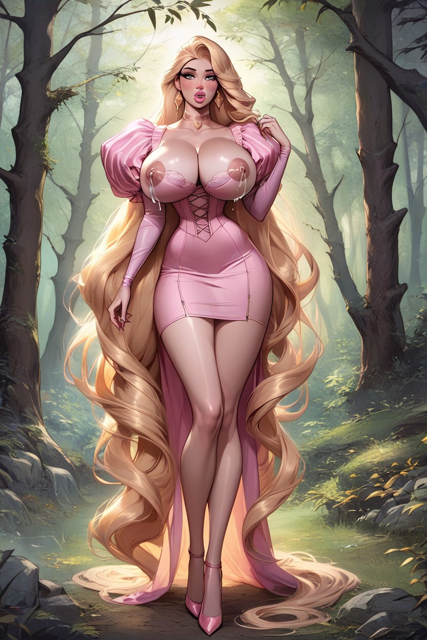 Woods, Massive Breast, Rapunzel AI Porn