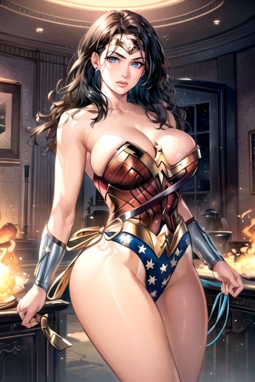 Ssbbw, Cul Énorme, Wonder Woman (dc)Porno IA Hentai