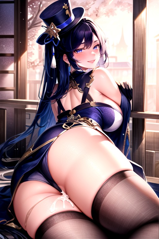 Laying Down (from Behind), Chinese Hanfu, Caitlyn (league Of Legends) AI Porn