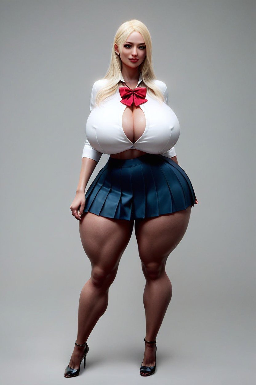 Massive Breasts, Full Body, BlondeAI黃片