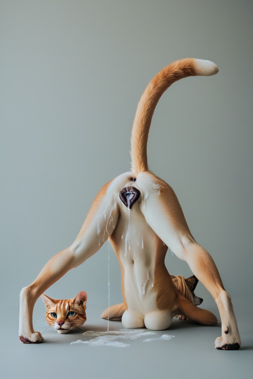 Dark Pussy, Canine Pussy, Female Furry AI Porn