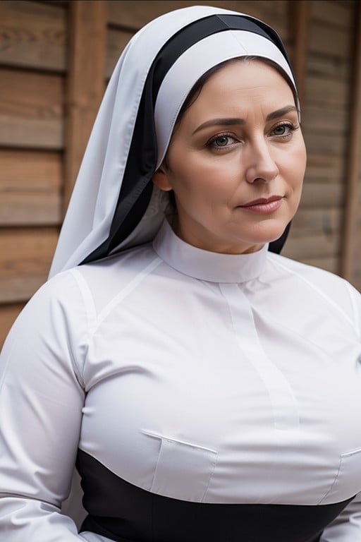 Disgusted, Thick, Nun AI Porn