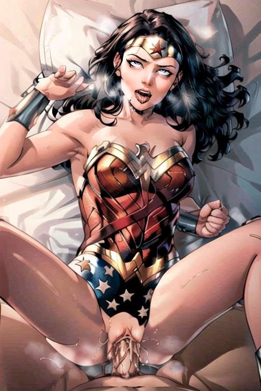 Comic, Wonder Woman (dc), Cumshot Pornografia de IA