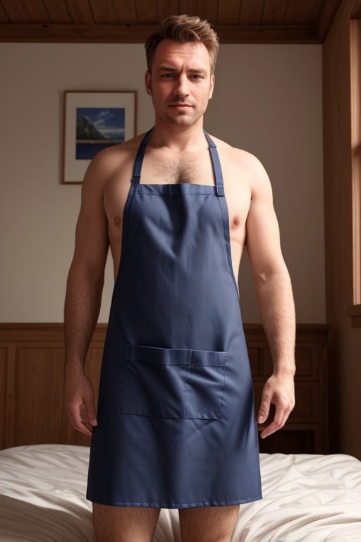 Bedroom, Arms Crossed, Apron AI Porn