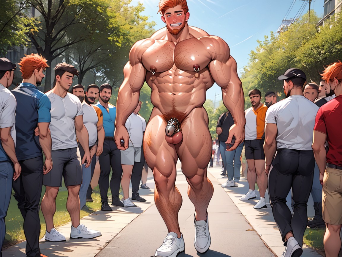 Hairy Man, Ginger, Pubic Hair AI Gay Porn