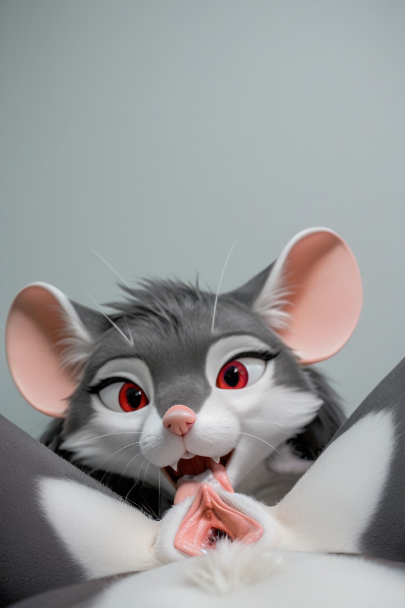 Mouse Anthro, Natural Hair, Gaping Furry AI Porn