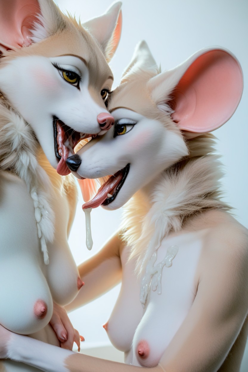 Cum In Face, Tongue Licking, Hugging Close Furry AI Porn