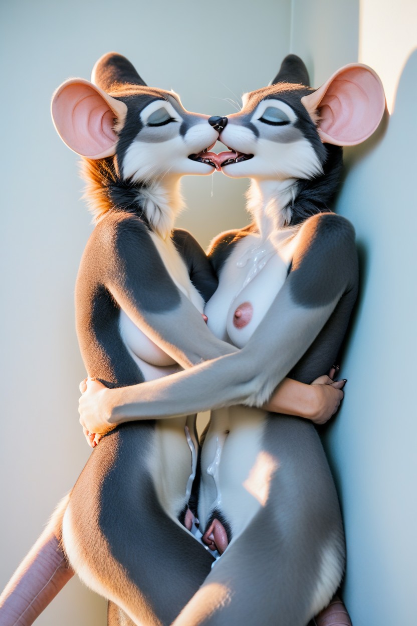 Tribadism, Fit Body, Cum On Face Furry AI Porn