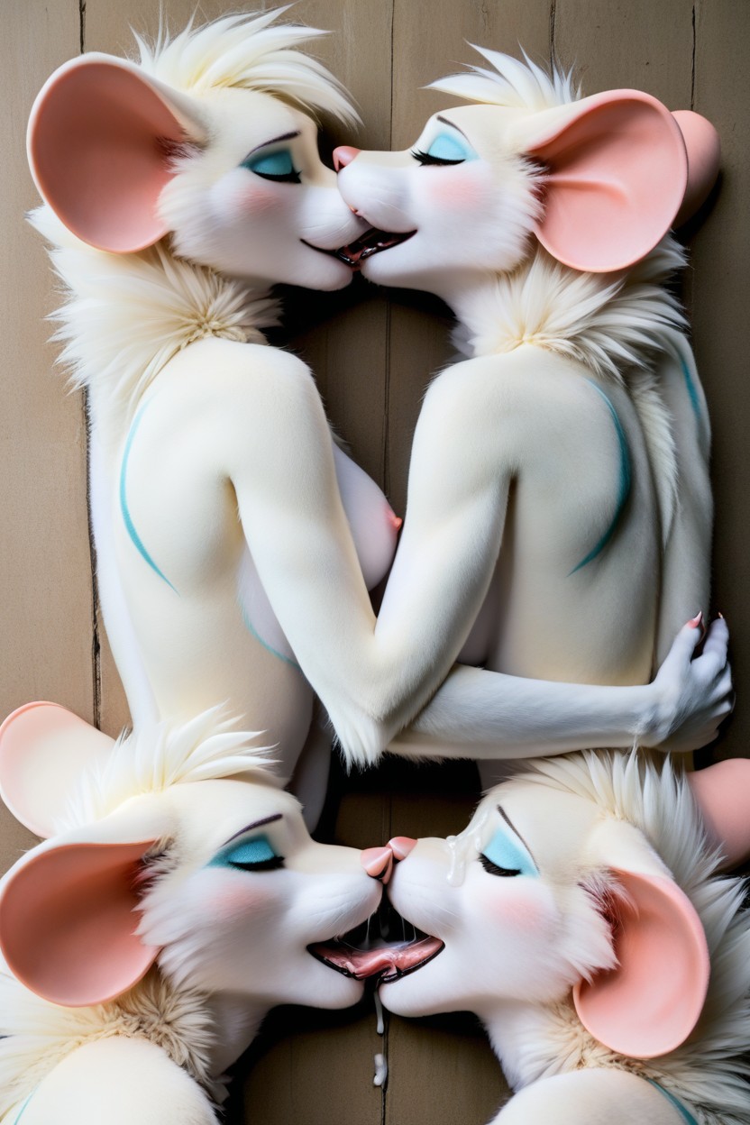 Fit, Closed Kiss, Hugging Close Furry AI Porn