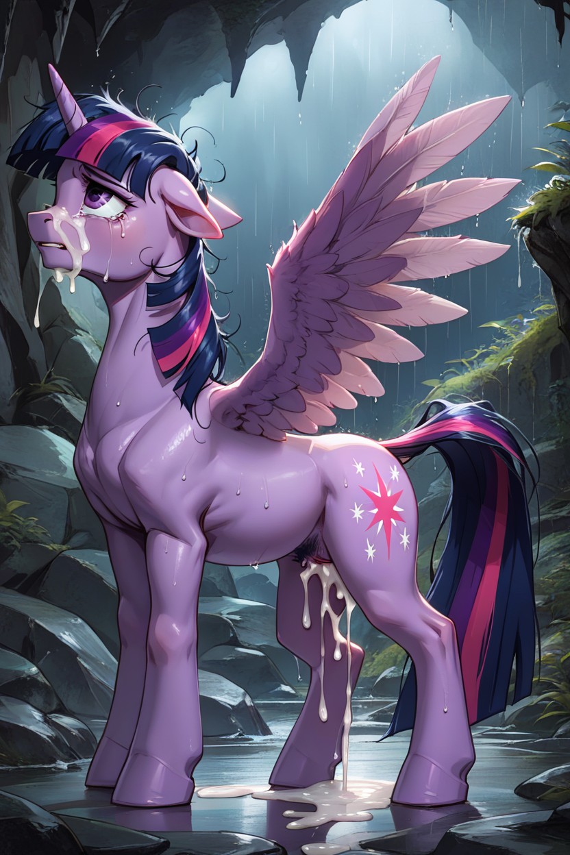 Raised Left Forelimb, Raised Tail, Dawn Furry AI Porn