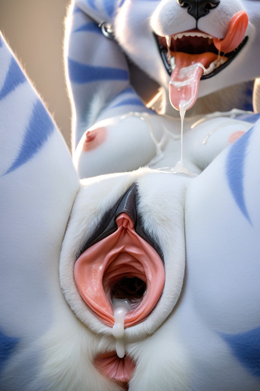 Female Orgasm, Dark Pussy, Stick Tongue In Pussy Furry AI Porn